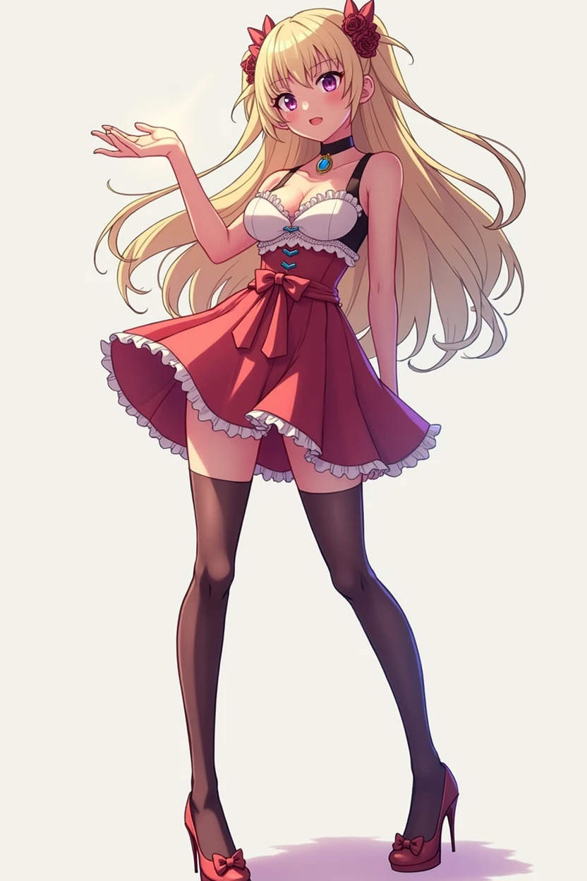 anime girl in heels