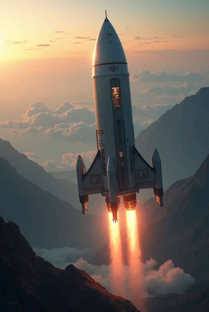 Rocket arriving at an Earth-like exoplanet