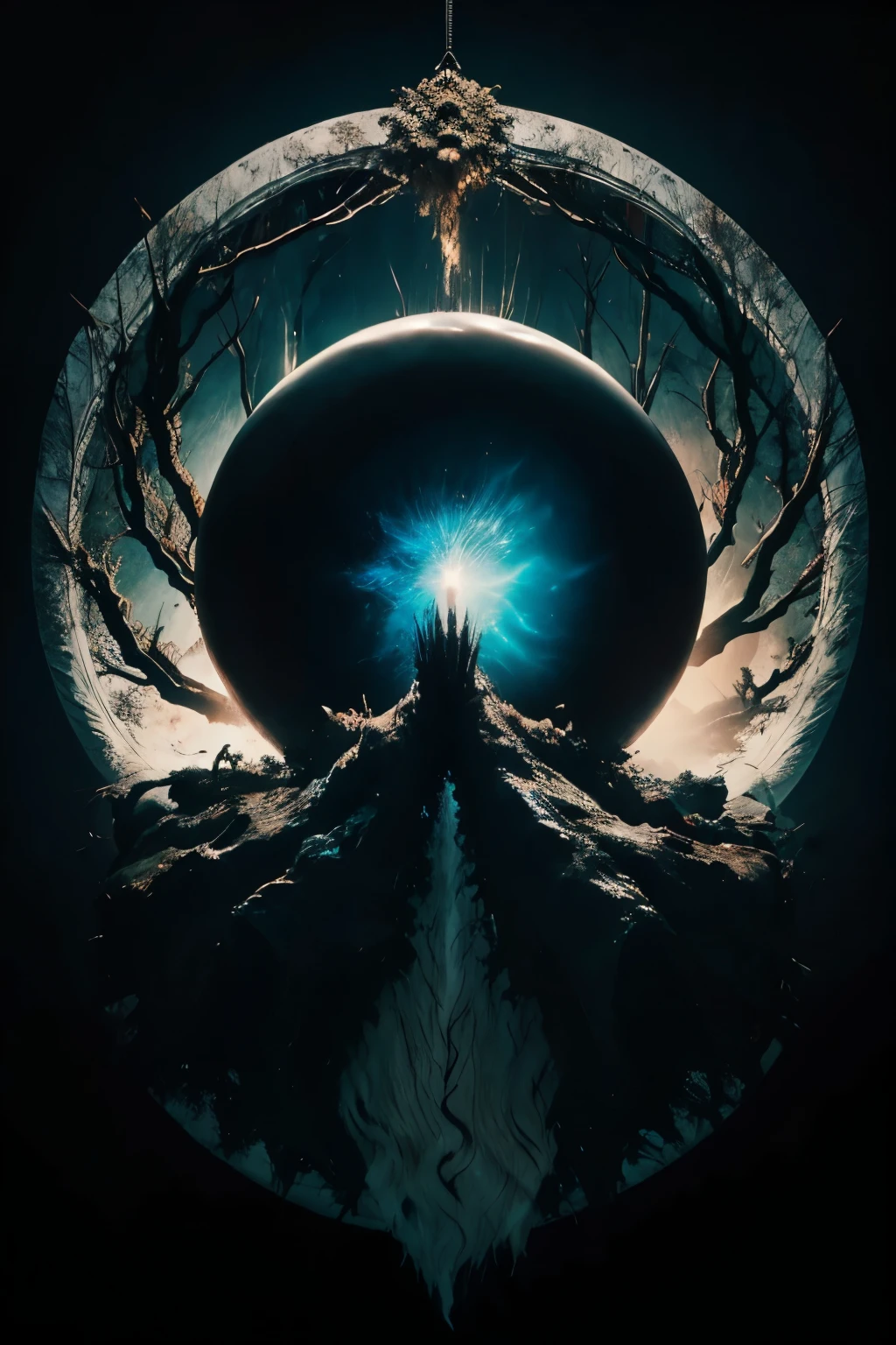 In their bestial form, they have colossal claws that allow them to have duplicate upper limbs., noseless, whitish appearance and it is as if they carry tree spirits in their bodies that hang like a cloak, his eyes are two deep, round black spheres.
