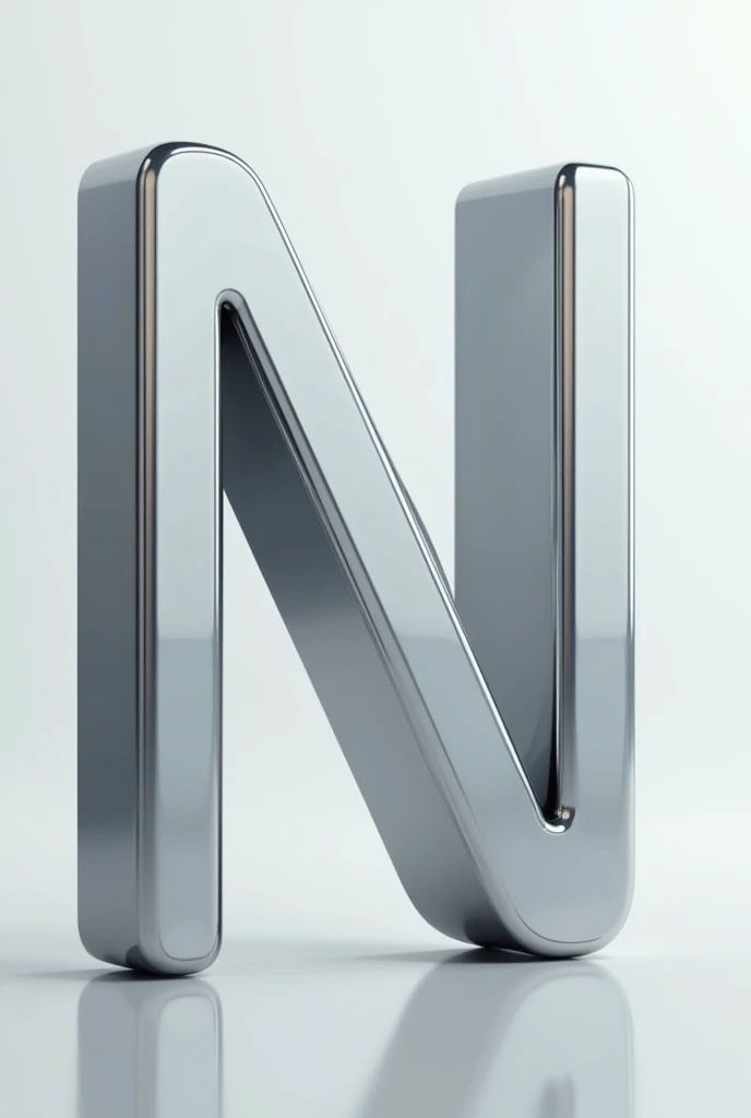 The alphabet in 3D and silver