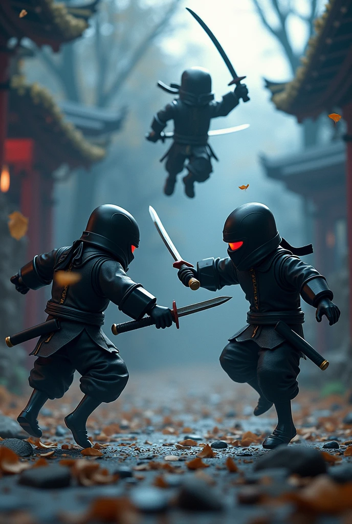 Create me a Roblox combat cover with ninja characters 🥷 