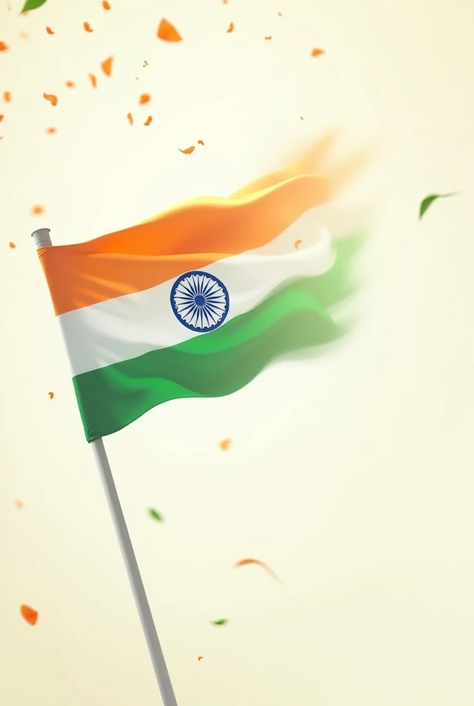 Independent’s day poster for new hypermarket simple design and light backgrounds  also include indian flag colours