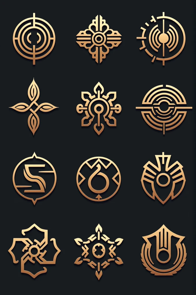 Make 10 unique embelems