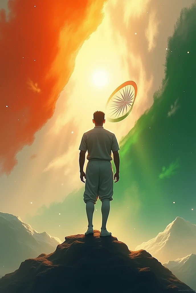 Independent’s day poster design and light backgrounds  also include indian flag colours which connected with relevant tpic of nowadays