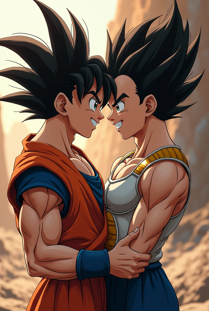 Goku having sex with Vegeta
