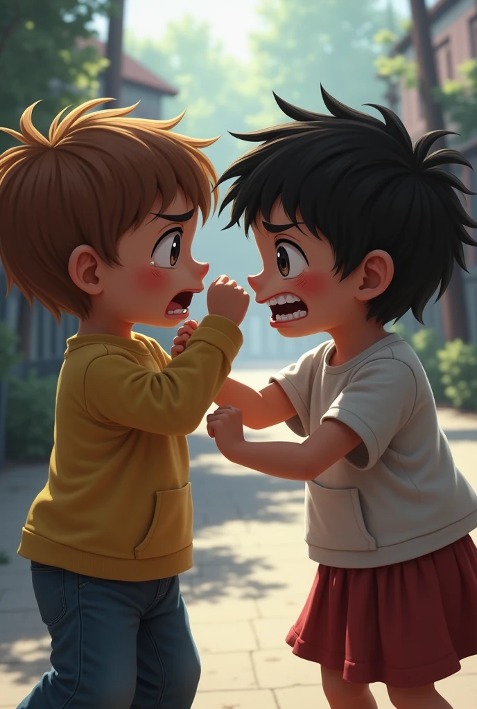 Make a child hitting another child
