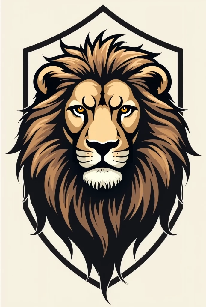 HNS logo for grooming brand with lion themes