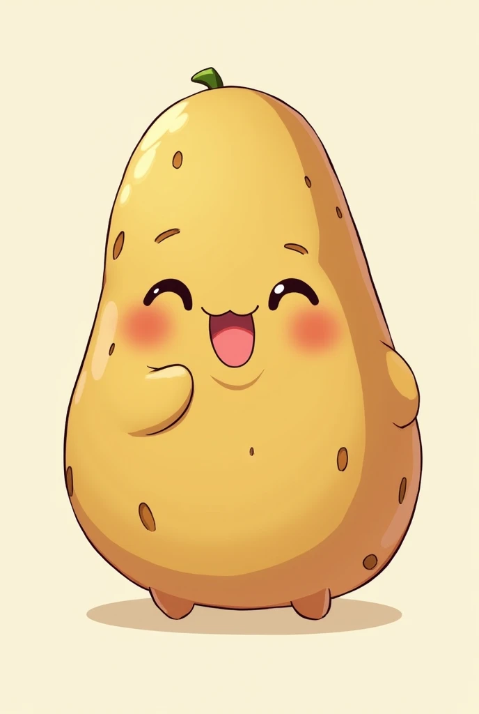 potato Adorable character 食品工場でpotatoをはこんでいる