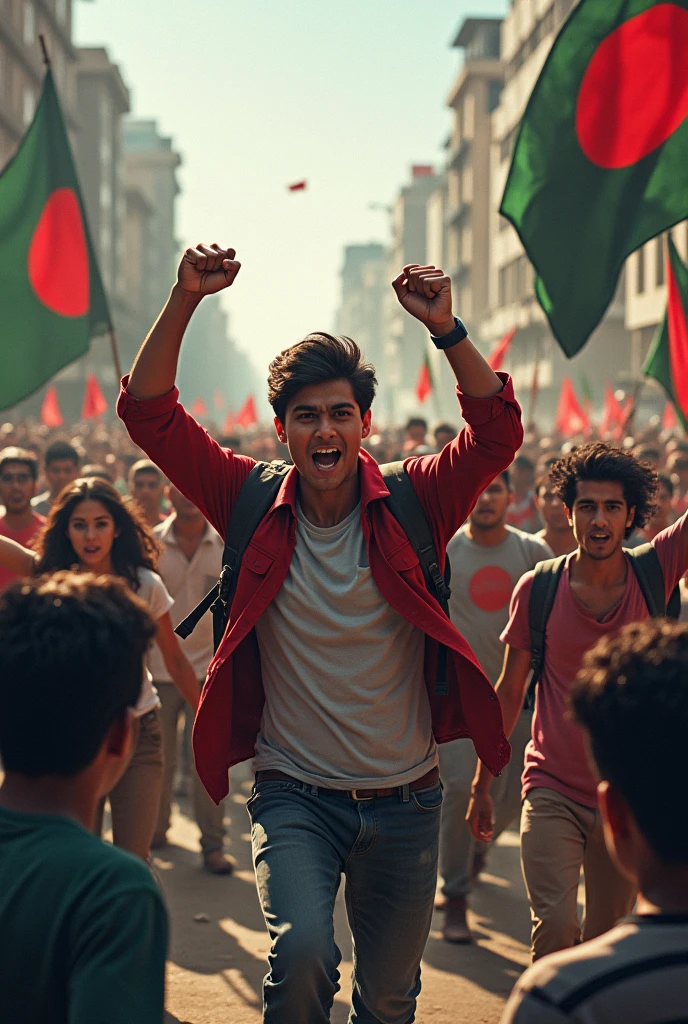 Bangladeshi students fight