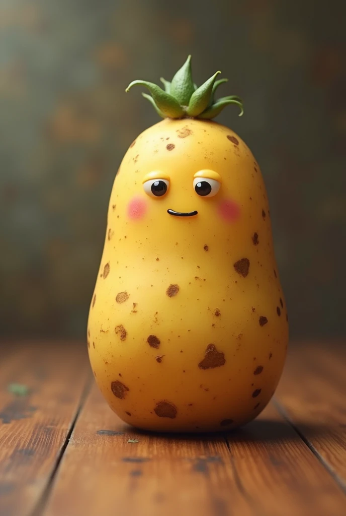 potato　Adorable　character　tired