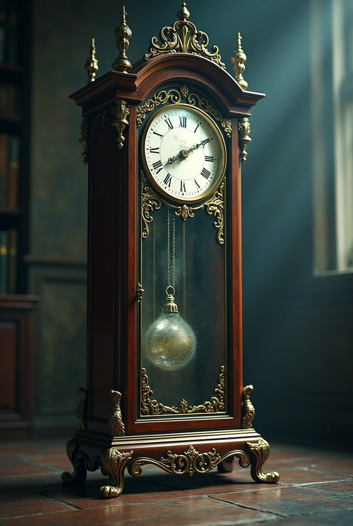 Make me a clock that strikes twelve and freezes time