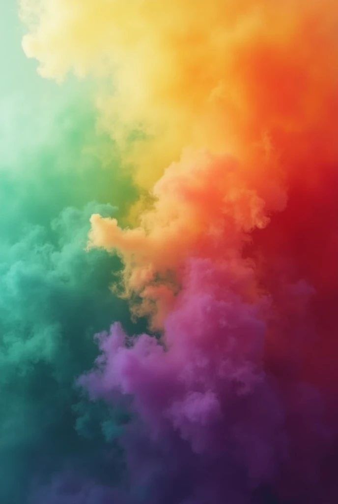 create a background with color green violet yellow red. make it soft color. Something that can be a background to text. Don't make it a color wheel like. Make it like a smoke colors
