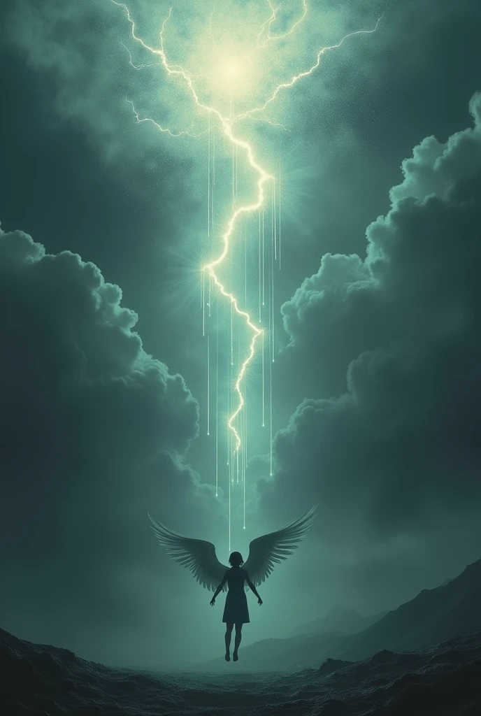 The angels of the heavens rain down, changing shape and flowing from my palms, telling me that there is no life that does not change. The sky is dark and covered with clouds, but even in this, it is dizzying. I fall to the spreading earth, looking up at you, Ah, I continue to flap my hallucinatory wings. I can look up to the sky from dark… from darkness ah..

Uh, that day... it&#39;s still there... uh, it must be there... Falling onto the spreading earth, I look up at you, ah, I continue to flap my hallucinated wings. I can look up to the sky from dark... from darkness I can look up to the sky from dark... from darkness in my Nostalgia...