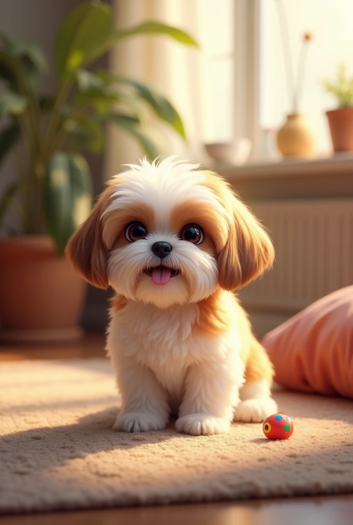 Create a female shitzu dog named peluza