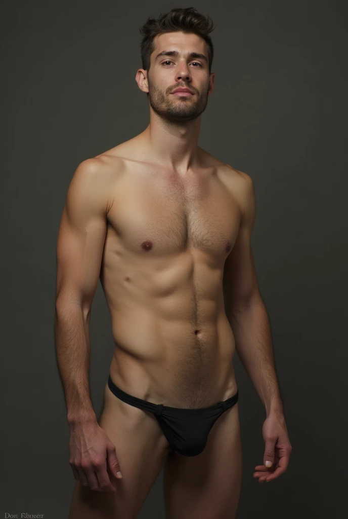 A naked man