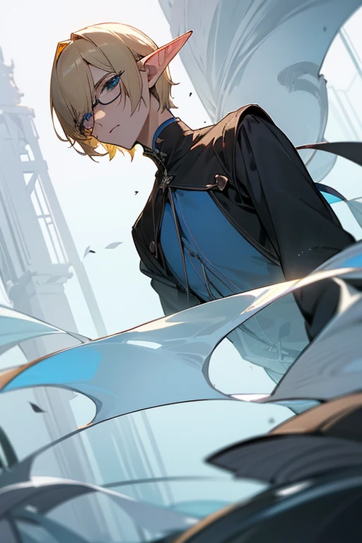 male、male性、Short Hair、Straight Bob、Blonde、Glasses、adult、adultのmale、adultの体、大柄のmale、Elf、Shining Eyes、Pride、Severe、Disgust、Irritation、Cold Blooded、A look of disappointment、Sharp Eye、intellectual、Confused eyes、Stocky build、Slender、sex appeal、Magic Mentor、Calmness、quiet、look、From below