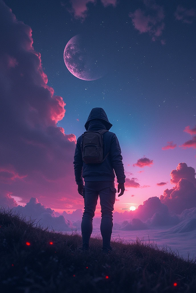 No man sky game in space with text Mirela
