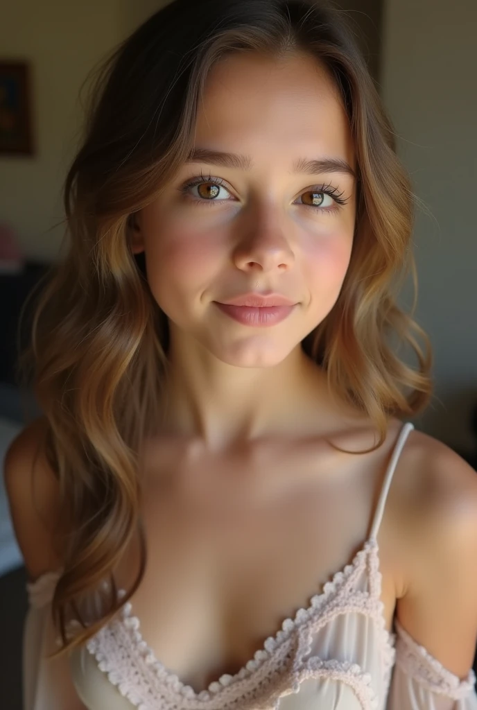 cute 14 year old girl with budding breasts