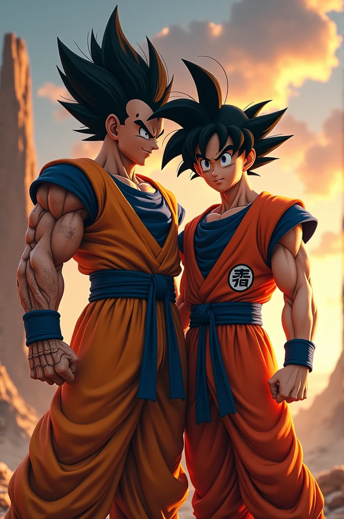 Goku and Bardock 