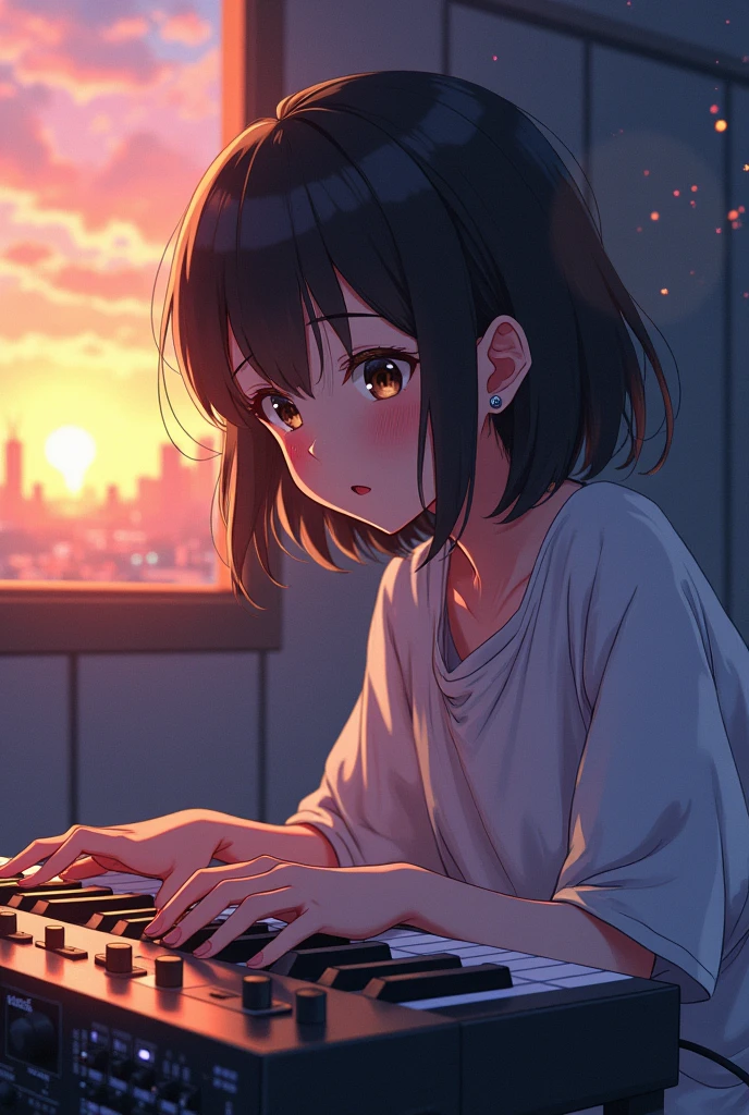 Emotional DTM Girl dawn An illustration Anime Style