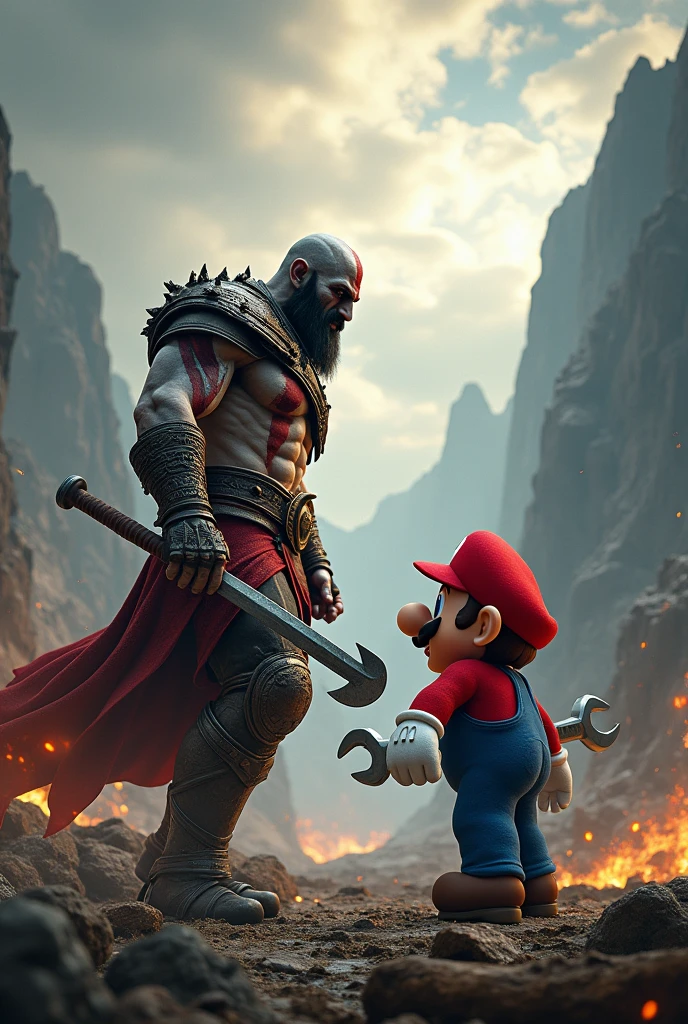 Kratos and Mario 