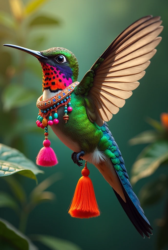 Hummingbird with accessories from Creative Nariño