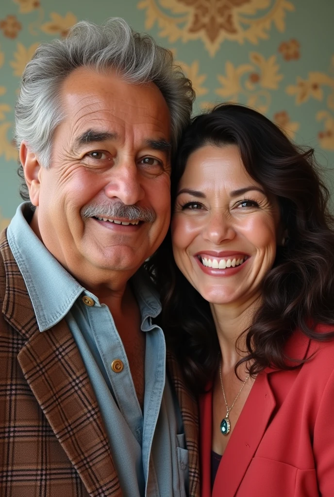 Create 2 profile photos for me for TikTok with backgrounds and colors that catch the public's attention 2 separate photos, one of Uncle Chico and the other of Aunt Tonha