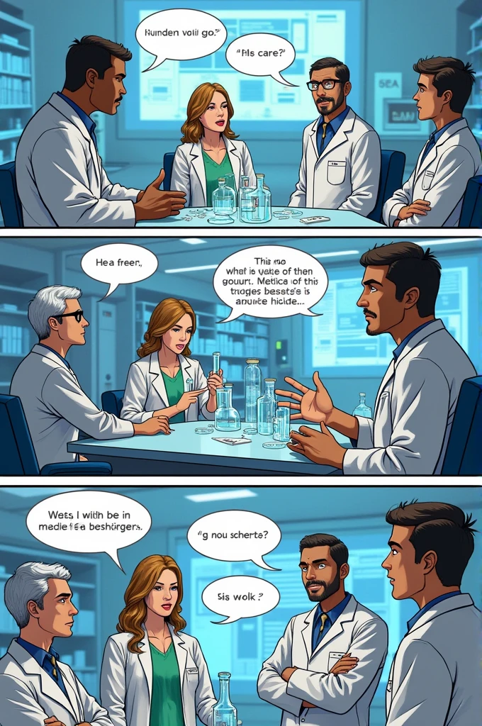 Comic about the importance of English in science