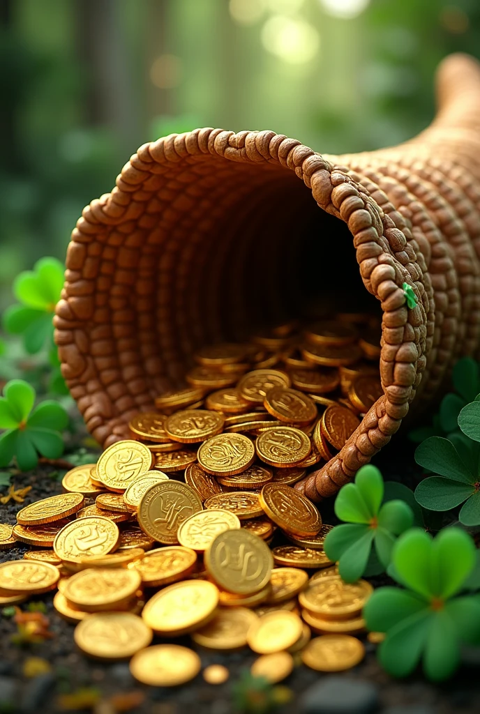 Visualize uma cena radiante que captura a essência da prosperidade e abundance financeira.
scenario:
Imagine um ambiente acolhedor e luminoso. Pode ser uma paisagem de jardim florescente, a vibrant city or a light-filled interior space.
Elementos de Prosperidade:
Include symbols of prosperity, como pilhas de moedas douradas, tree leaves full of money notes, ou um fluxo suave de água simbolizando abundance.
Cores Vibrantes:
Escolha cores que evocam energia positiva e abundance, como tons de verde, dourado e azul claro. Essas cores podem criar uma atmosfera acolhedora e cheia de vitalidade.
Facial Expressions and Gestures:
Se a imagem incluir figuras humanas, retrate sorrisos, expressões de gratitude e gestos de acolhimento. Convey the feeling of confidence and joy regarding prosperity.
Connection with nature:
if possible, integre elementos naturais, como plantas exuberantes, blooming flowers and elements of nature that symbolize growth and renewal.
Palavras Inspiradoras:
Add inspirational words related to prosperity, como "abundance", "riqueza", "gratitude" e "sucesso". Use elegant, readable typography.
Ao criar a imagem, focus on conveying a sense of well-being, gratitude e alegria relacionadas à prosperidade. Feel free to adjust the prompt as per your unique vision and creativity.