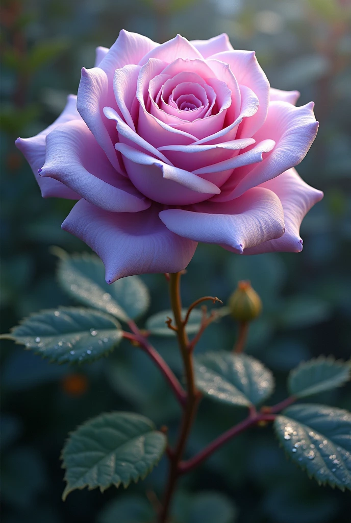 A beautiful rose named Lila.