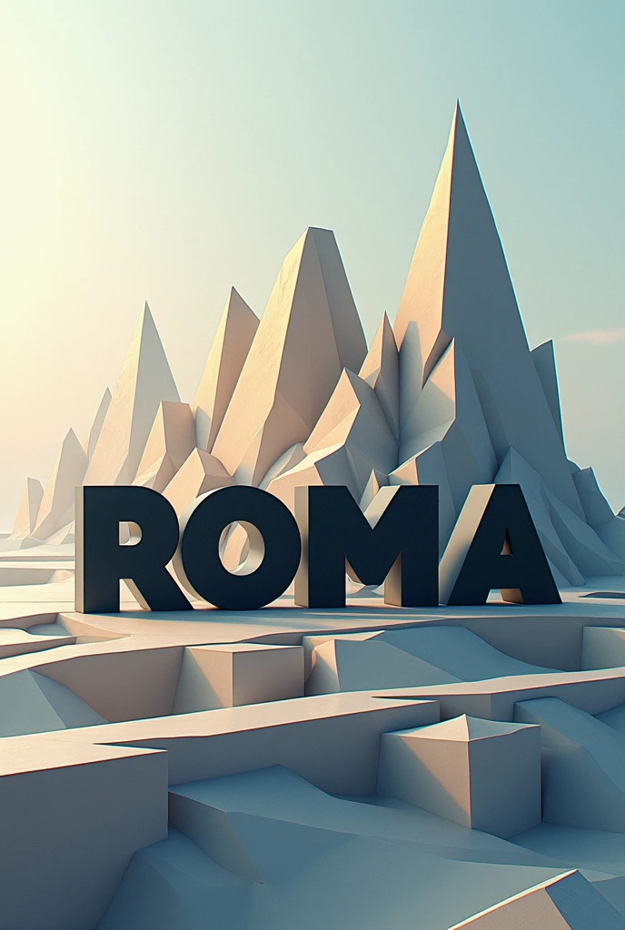 A logo with the word Roma that deals with topography and engineering
