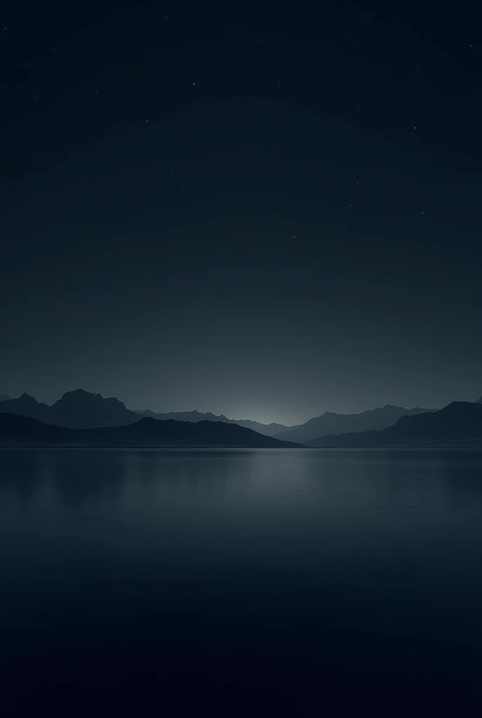 Lake Titicaca Bolivia at night, darkness without anyone 