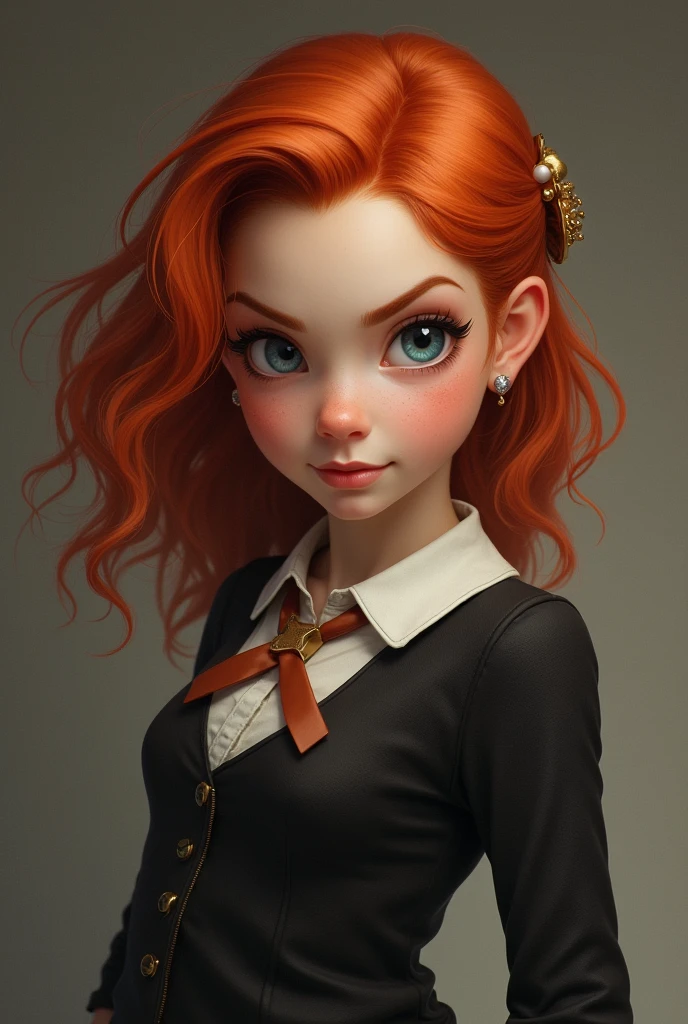 A strong-willed young lady with red hair