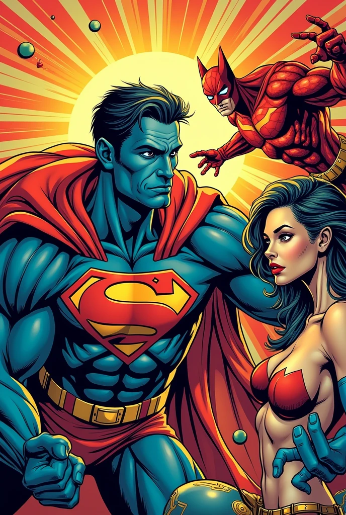 Comic strip poster elements