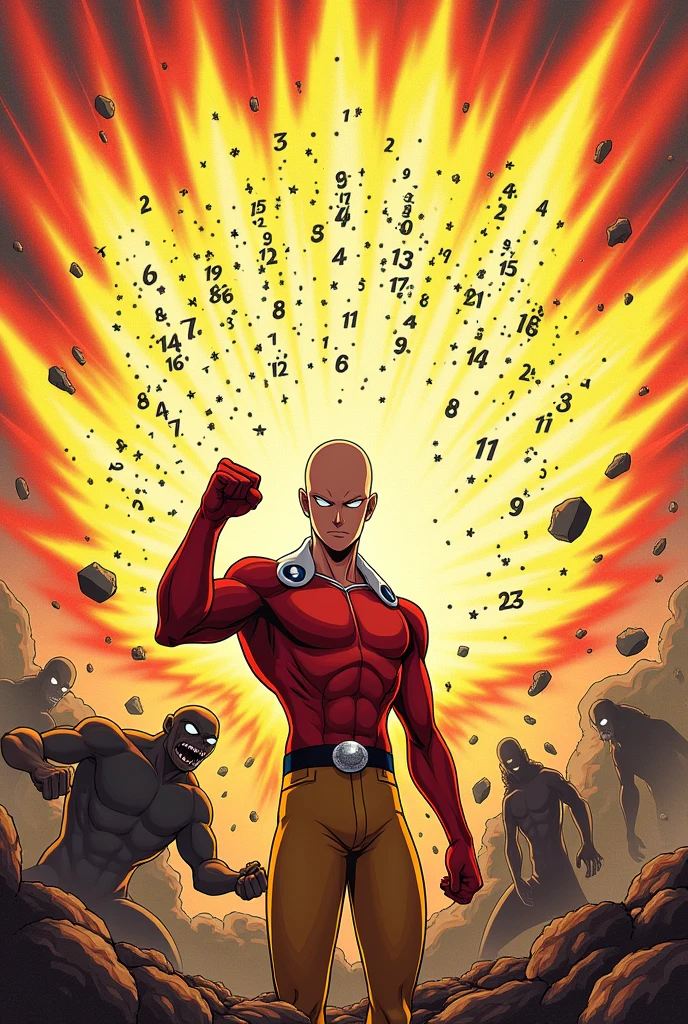 Create multiplication tables with a one punch man theme