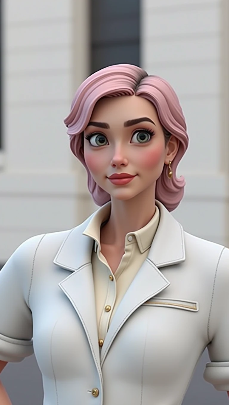 Cartoon character of a woman, an animated character, stylized character, animation style rendering, 3d stylized, Arnold Maya rendering, Stylized 3D rendering, toon render screenshot, 3d character, 3d character, Stylized 3D rendering, 3D character rendering, cartoon character, Personagem de close up, character posing, (Pixar-style) (master part:1.2) (bokeh) (best qualityer) (skin detailed) (detailed texture) (8k) (Argilla) (cinematic lighting) (sharp focus
