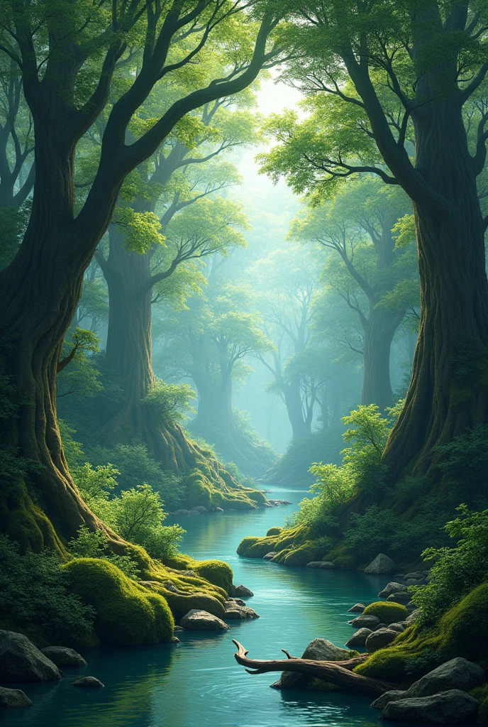 Forest and river