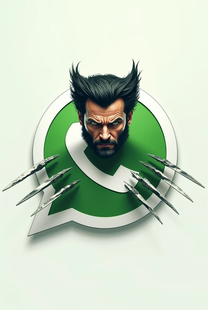 Whatsapp logo with wolverine images
