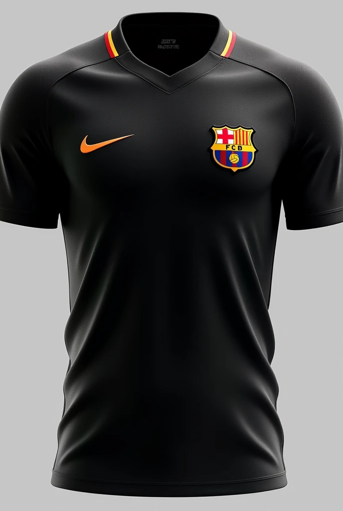 Black FC Barcelona soccer jersey