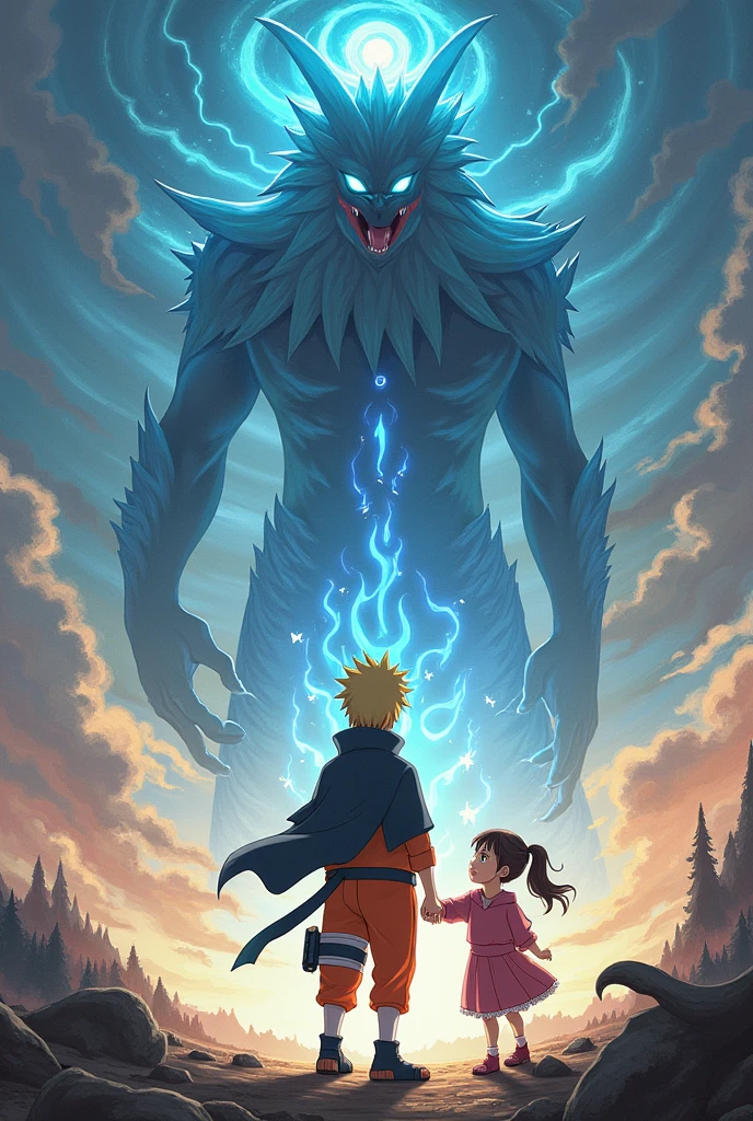 Boruto is with Biju and with his sister Himawari
