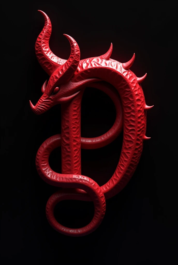 (logo design) sexy logo, a sexual striking red letter D, menacing demon horns, and a sinuous tail extending from the base, dynamic and bold, emphasizing a dark theme, glossy finish, high-resolution, creating an impression of malevolence and power. No background. 