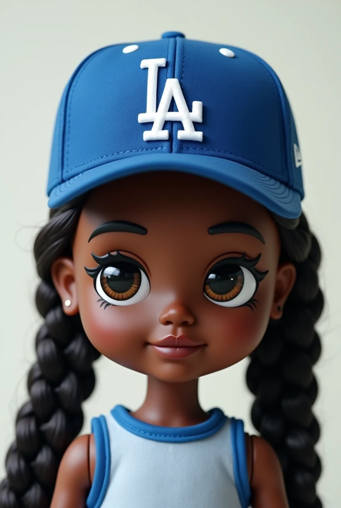 I love a logo-type image that has a dark-skinned doll with braids and a New Era Los Angeles Dogger cap.
(Let the mule be a man)(Just one doll and it should not be a ager)but it must be a boy