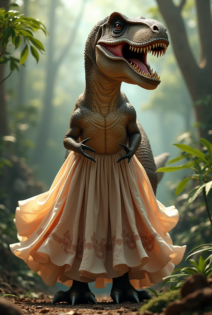 T-rex in a skirt