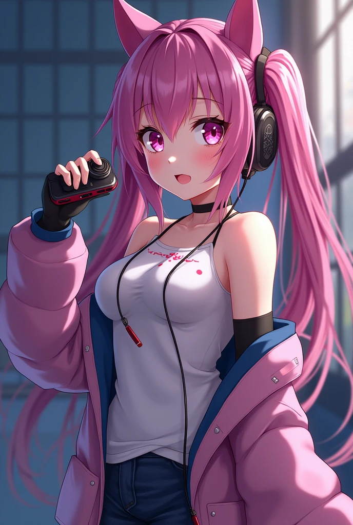 Anime gamer girl 