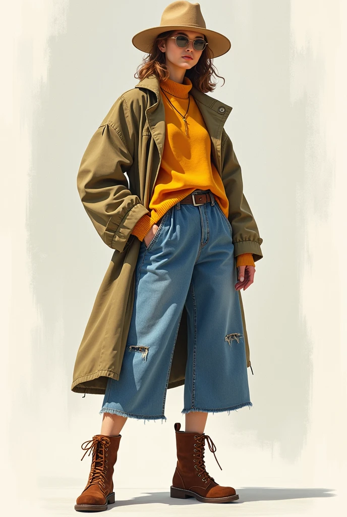 Imagine that you are a super successful fashion designer and need to create a new collection of clothes and shoes.generate photos of an clothing collection for summer-spring 2025. use trends that will be in the future. for example, , natural fabric, painting on clothes, leather, different textures. make these photos detailed and make the whole collection match each other. the photos should contain 8 to 10 models/ thats must be a fashion sketches amd models in a full height
create a hight fashion.  Add more details and accessories 