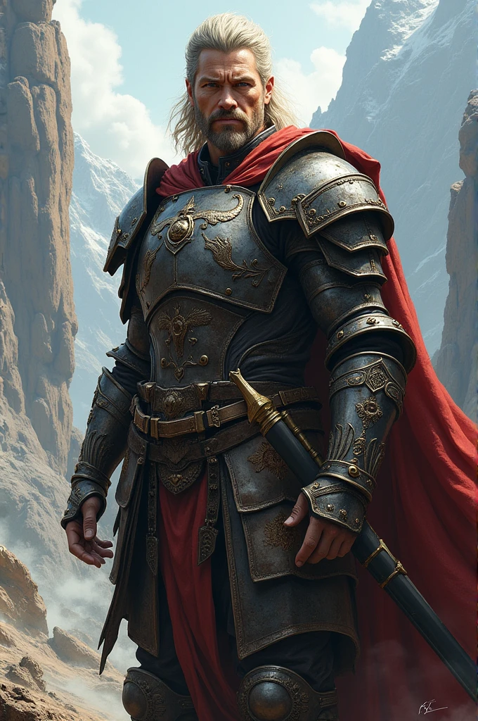 A picture of a warrior with my photo