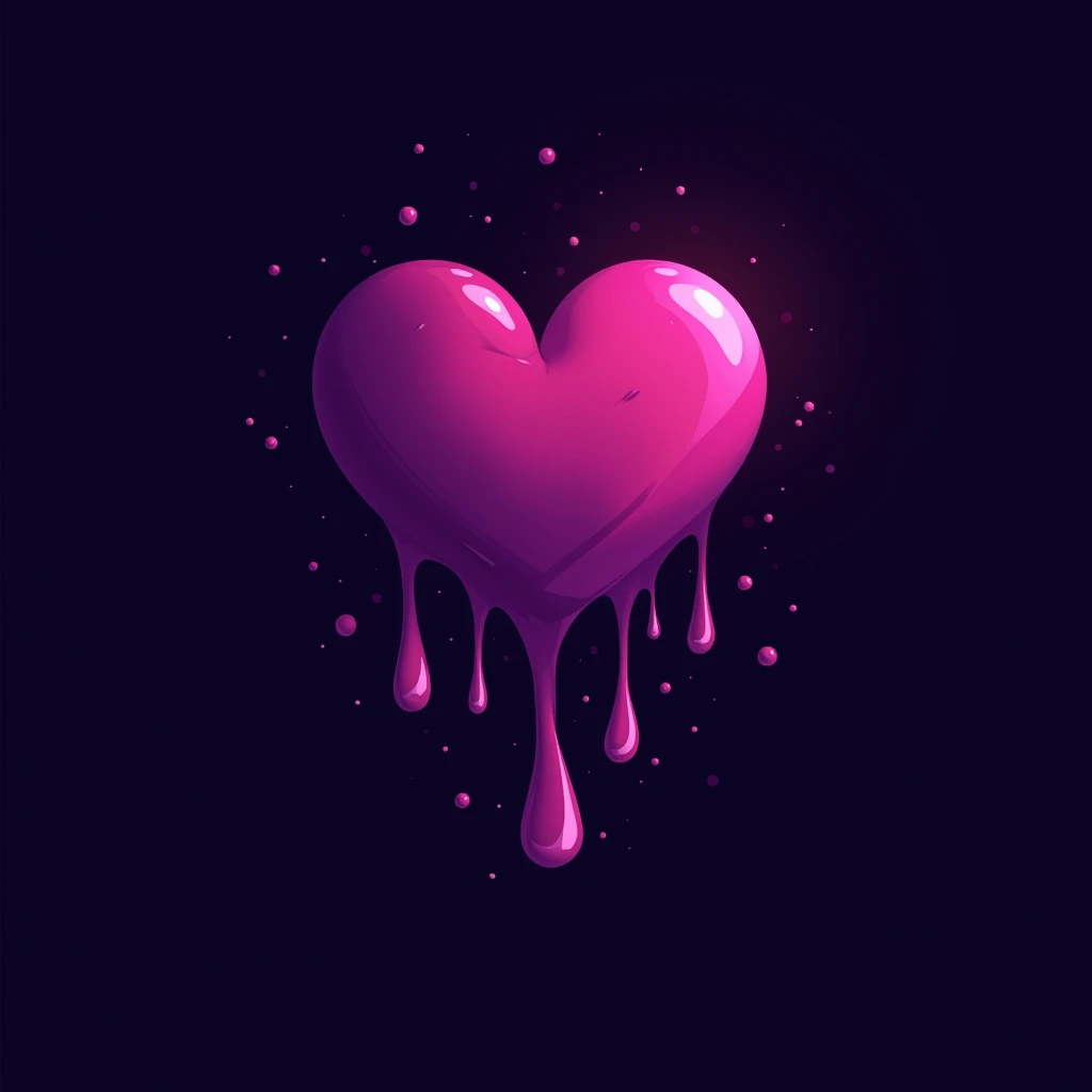 Images of a logo for YouTube,purple color, negro,with a Bleeding Heart and with the Name ITS_Rauselis