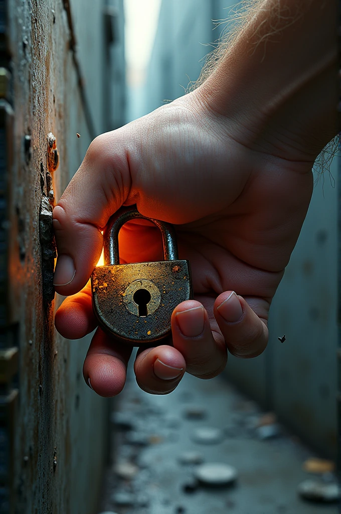 Hand breaking lock