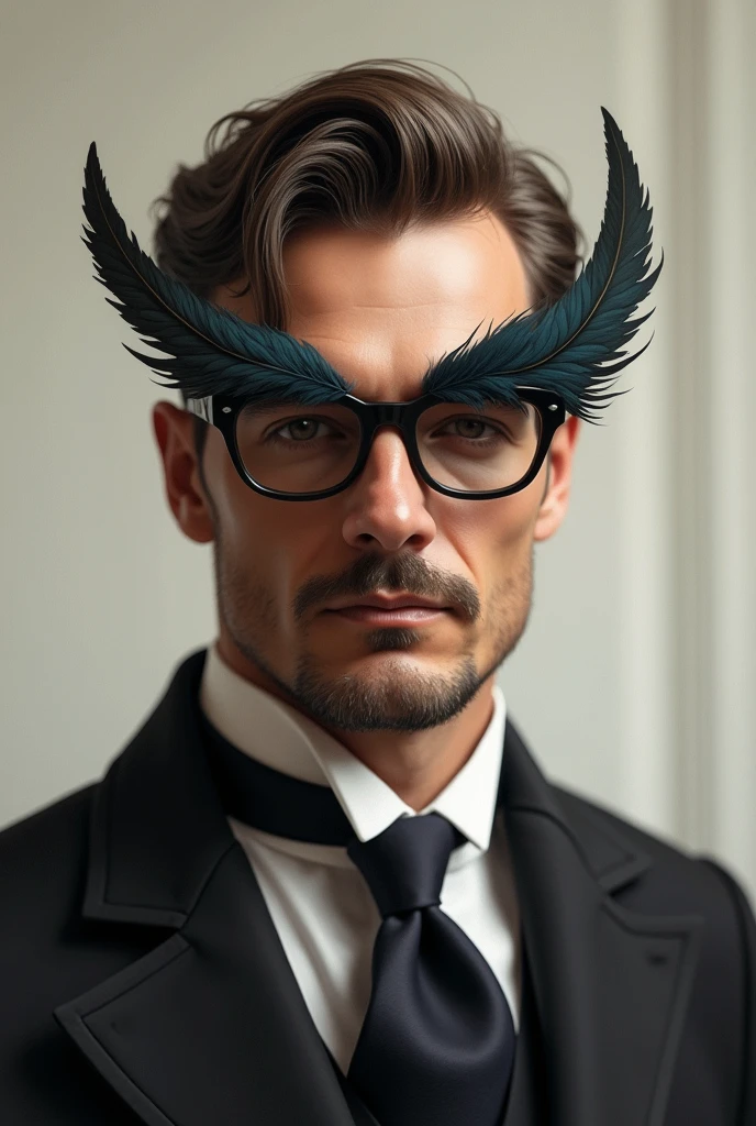 Lunettes a plumes homme