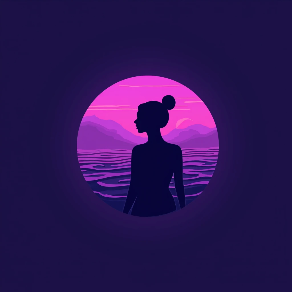 Images of a logo
,purple color, negro,with a sea and with the name ITS_Rauselis